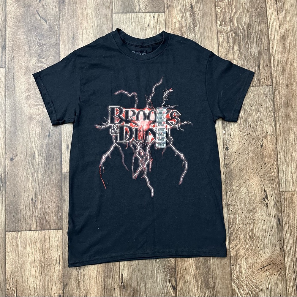 Brooks & Dunn Black Graphic 100% cotton T-Shirt Size S